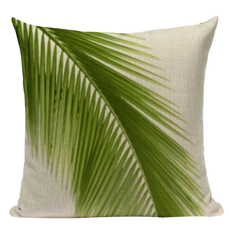 Tropical Leaves Cushion Covers Rainforest Style Plant Pillowcases On The Pillows Decorative Custom Sofa Cushion Cover For Room
