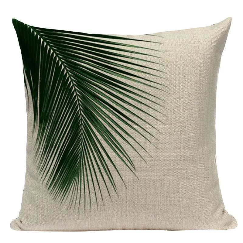 Tropical Leaves Cushion Covers Rainforest Style Plant Pillowcases On The Pillows Decorative Custom Sofa Cushion Cover For Room