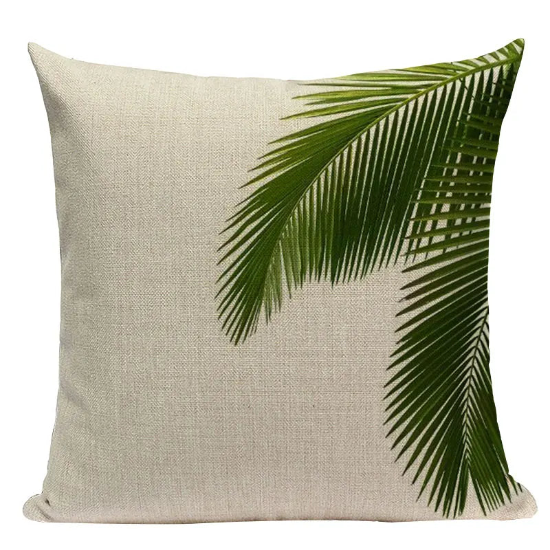 Tropical Leaves Cushion Covers Rainforest Style Plant Pillowcases On The Pillows Decorative Custom Sofa Cushion Cover For Room
