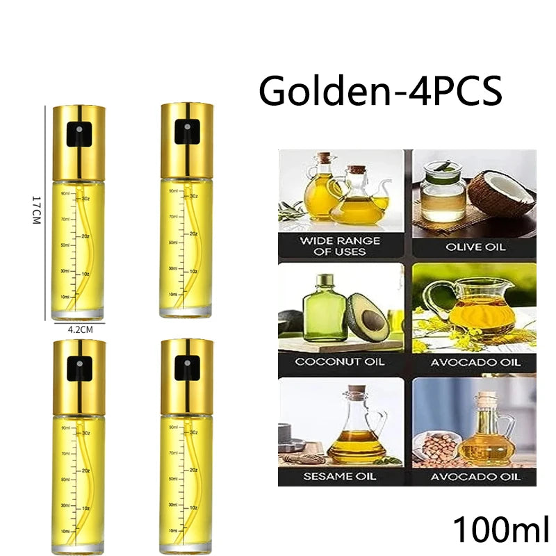 Glass Oil Sprayer for Cooking Olive Spray Mister for Salad BBQ Kitchen Baking Empty Vinegar Bottle