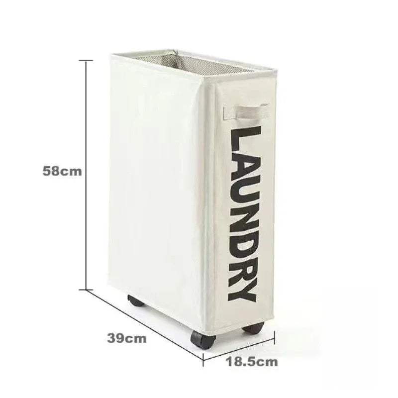 1/2/3Pcs Dirty Laundry Basket with Wheels Foldable Laundry Basket Household Clothes Organiser Yoga Mat Equipment Storage Basket