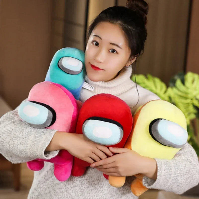Cute Plush Body Pillow Funny Amongs Stuffed Throw Pillow Soft Comfortable Sleeping Back Cushion Home Decoration Sofa Accessories
