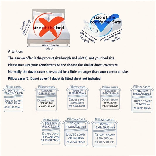 Kuup Love printed matte Duvet Cover Colored Bedding Set QUEEN Size Quilt Cover High Quality Skin Friendly Fabric Bedding Cover