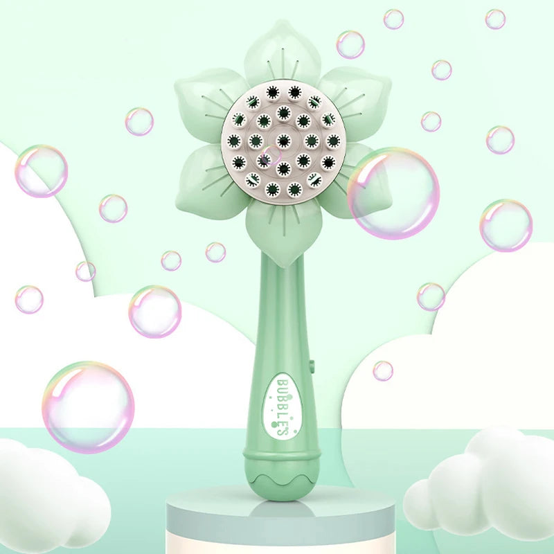 2025 Electric Bubble Gun Toys for Kids 23 Holes Bubbles Machine Soap Blower Blowing Toy Party Outdoor Games Boys Girls Gift