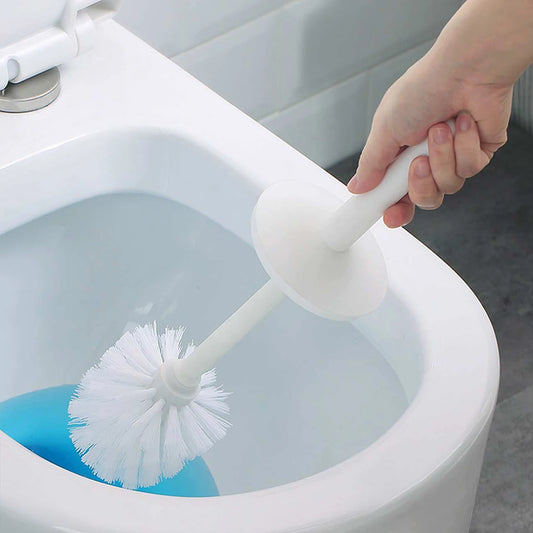 WORTHBUY Plastic Toilet Brush With Standing Base Long Handle Toilet Cleaning Brush For WC Bathroom Accessories Cleaning Tools