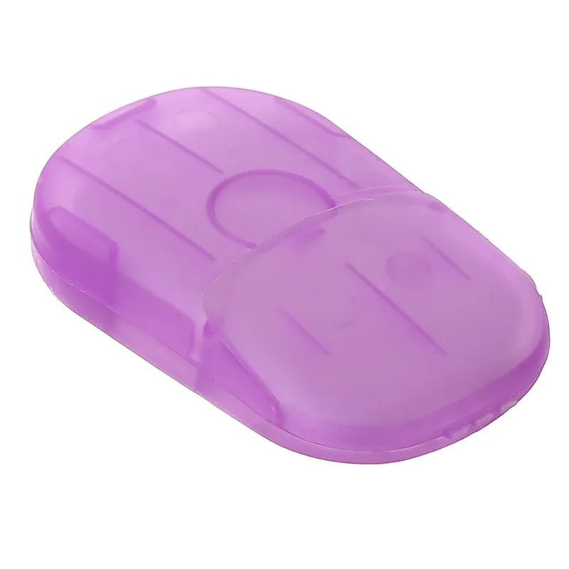 20Pcs/Box Disposable Soap Paper For Traveling Soap Paper Washing Hand Mini Paper Soap Scented Slice Sheet Bath Cleaning Supplies