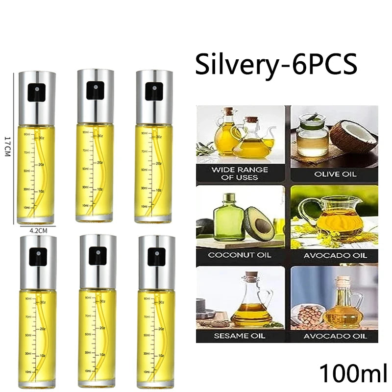 Glass Oil Sprayer for Cooking Olive Spray Mister for Salad BBQ Kitchen Baking Empty Vinegar Bottle