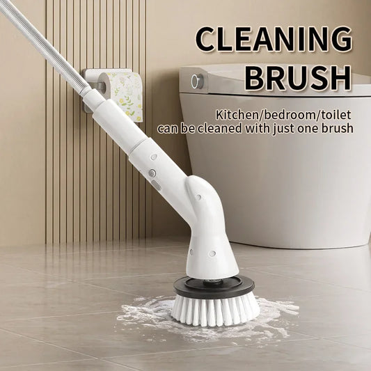 6-in-1 Electric Cleaning Brush 2000mAh Wireless Electric Rotary Cleaning Brush Shower Cleaning Brush Kitchen Bathroom VIE LENTE