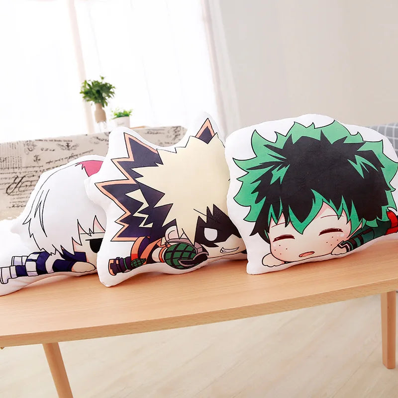 My Hero Academia Plush Stuffed Pillows Anime Boku no Hero Academia Cushion Cute Izuku Dakimakura Kawaii Katsuki Shoto Soft Dolls