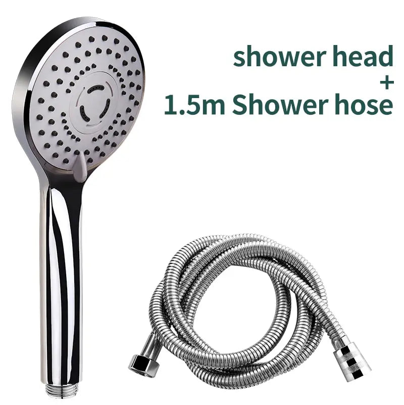 Bathroom Pressurized Hand Shower Package Accessories Shower Nozzle Large Water Output 5 Models Universal Adaptation Save Water
