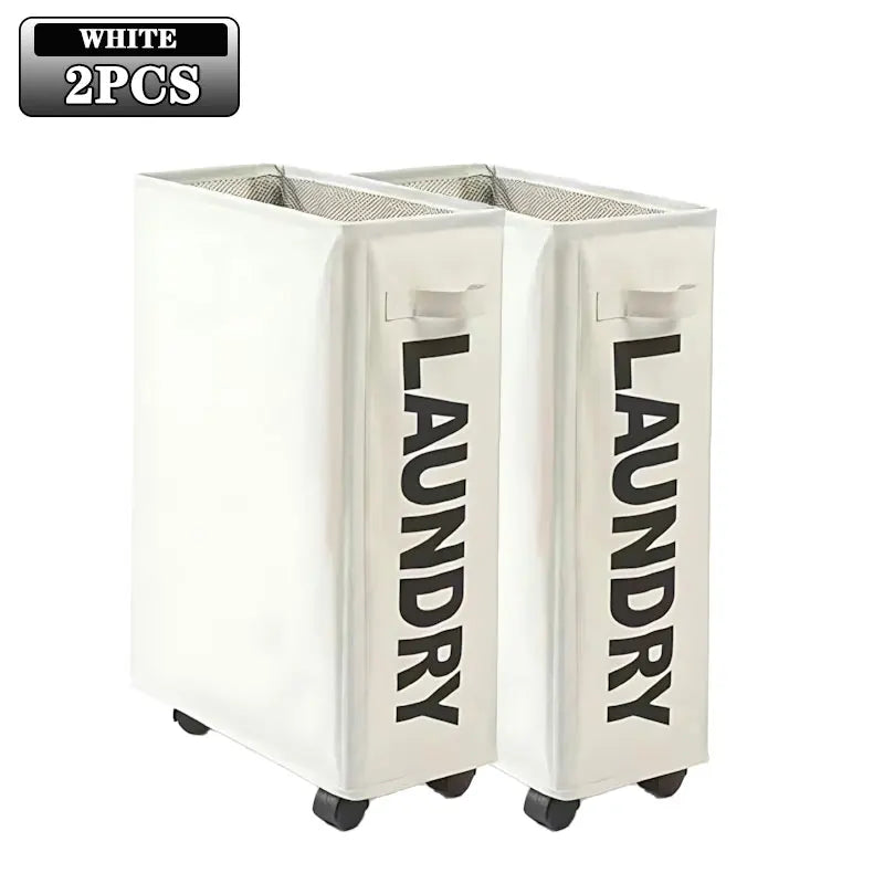 1/2/3Pcs Dirty Laundry Basket with Wheels Foldable Laundry Basket Household Clothes Organiser Yoga Mat Equipment Storage Basket