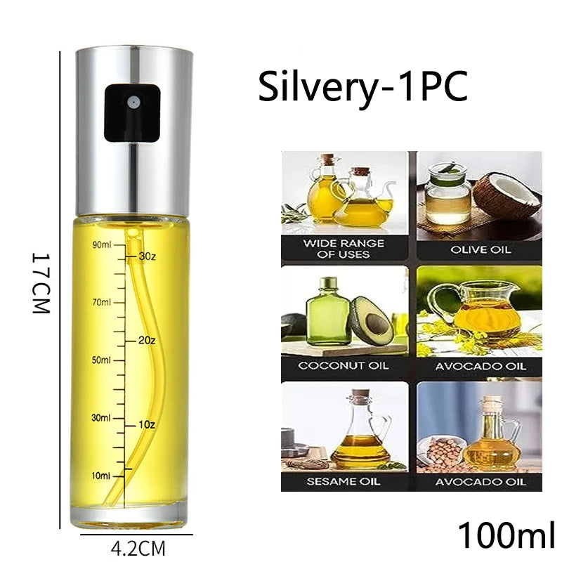 Glass Oil Sprayer for Cooking Olive Spray Mister for Salad BBQ Kitchen Baking Empty Vinegar Bottle