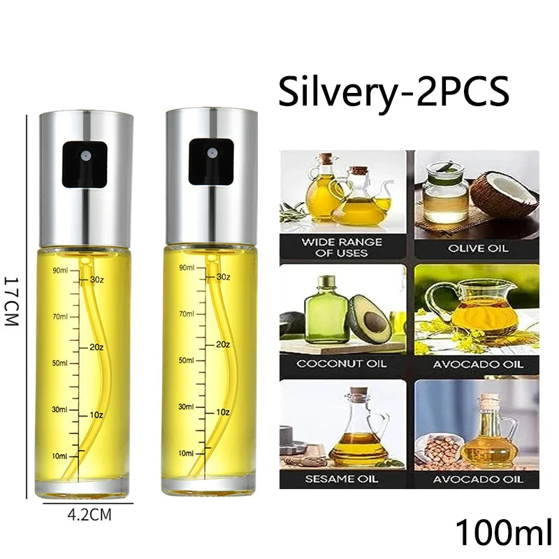 Glass Oil Sprayer for Cooking Olive Spray Mister for Salad BBQ Kitchen Baking Empty Vinegar Bottle