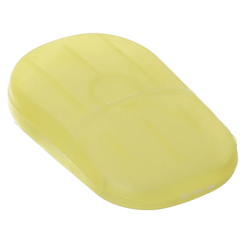 20Pcs/Box Disposable Soap Paper For Traveling Soap Paper Washing Hand Mini Paper Soap Scented Slice Sheet Bath Cleaning Supplies