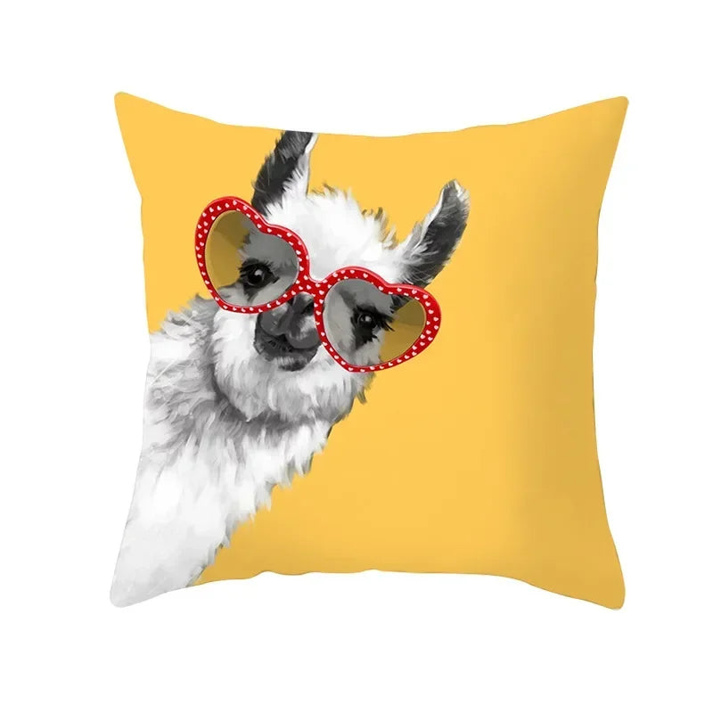 Lemon Pineapple Cushion Cover 45x45cm Summer Yellow Pillow Case Sofa Decoration Pillow Cover Geometric Striped Throw Pillowcase