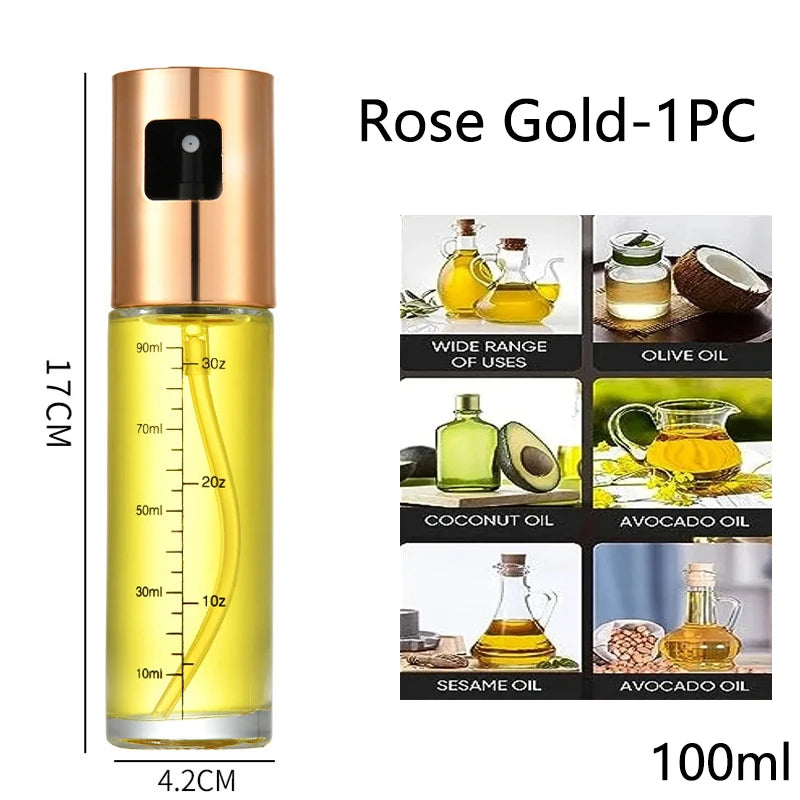Glass Oil Sprayer for Cooking Olive Spray Mister for Salad BBQ Kitchen Baking Empty Vinegar Bottle