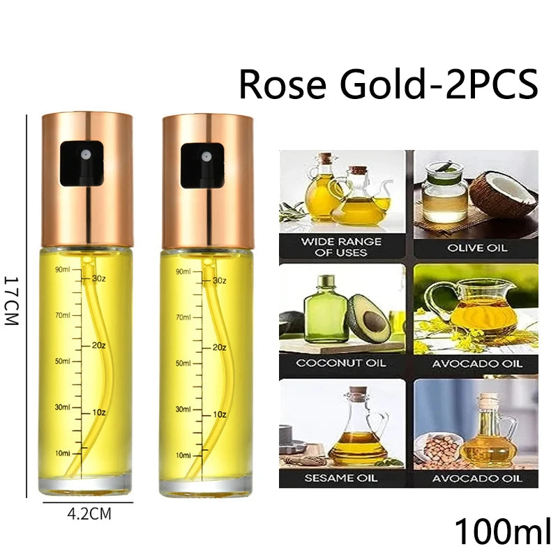 Glass Oil Sprayer for Cooking Olive Spray Mister for Salad BBQ Kitchen Baking Empty Vinegar Bottle