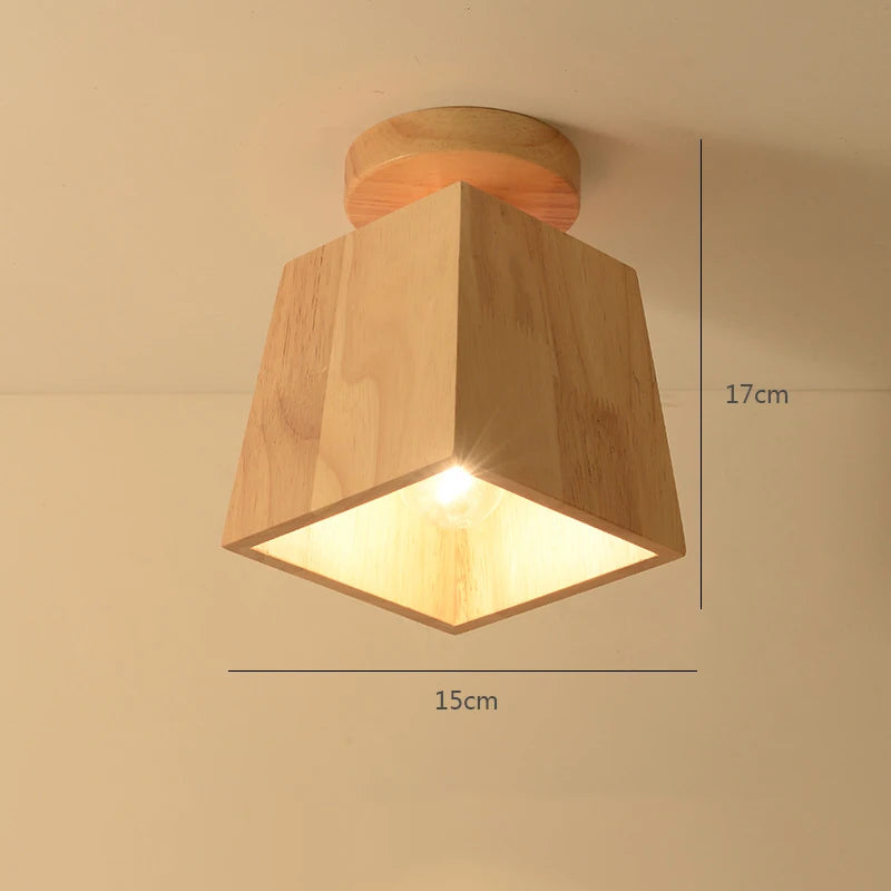 Modern Glass Ceiling Lamp Wooden Milk Glass Ceiling Lamp Metal Frame for Living Room Bedroom Dining Room Kitchen Hallway Foyer