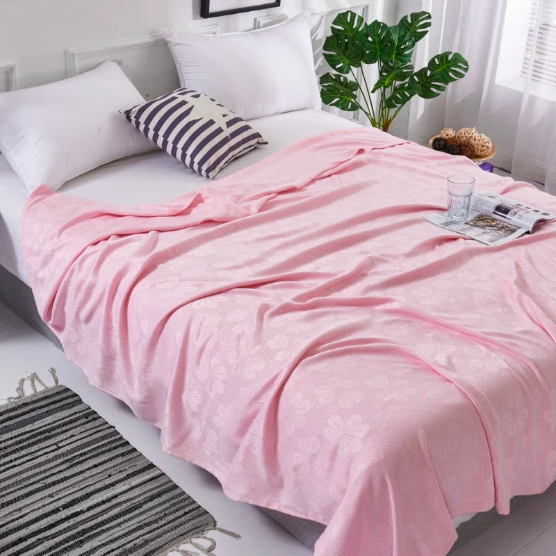 100% Bamboo Fiber Cooling Blanket for Summer Duvet Pure Natural Plant Skin-friendly Comforter Soft Breathable Cool Quilt Durable