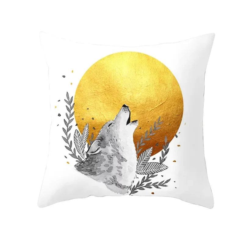 Lemon Pineapple Cushion Cover 45x45cm Summer Yellow Pillow Case Sofa Decoration Pillow Cover Geometric Striped Throw Pillowcase