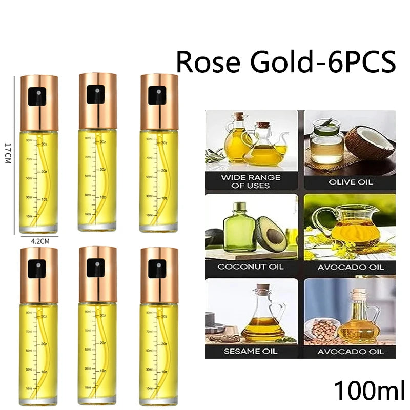 Glass Oil Sprayer for Cooking Olive Spray Mister for Salad BBQ Kitchen Baking Empty Vinegar Bottle