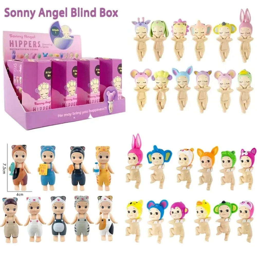 Angel Hippers Animal Blind Box Series Trendy Car Mobile Phone Ornaments Dumplings ChildrenS Surprise Blind Box Toy Accessories