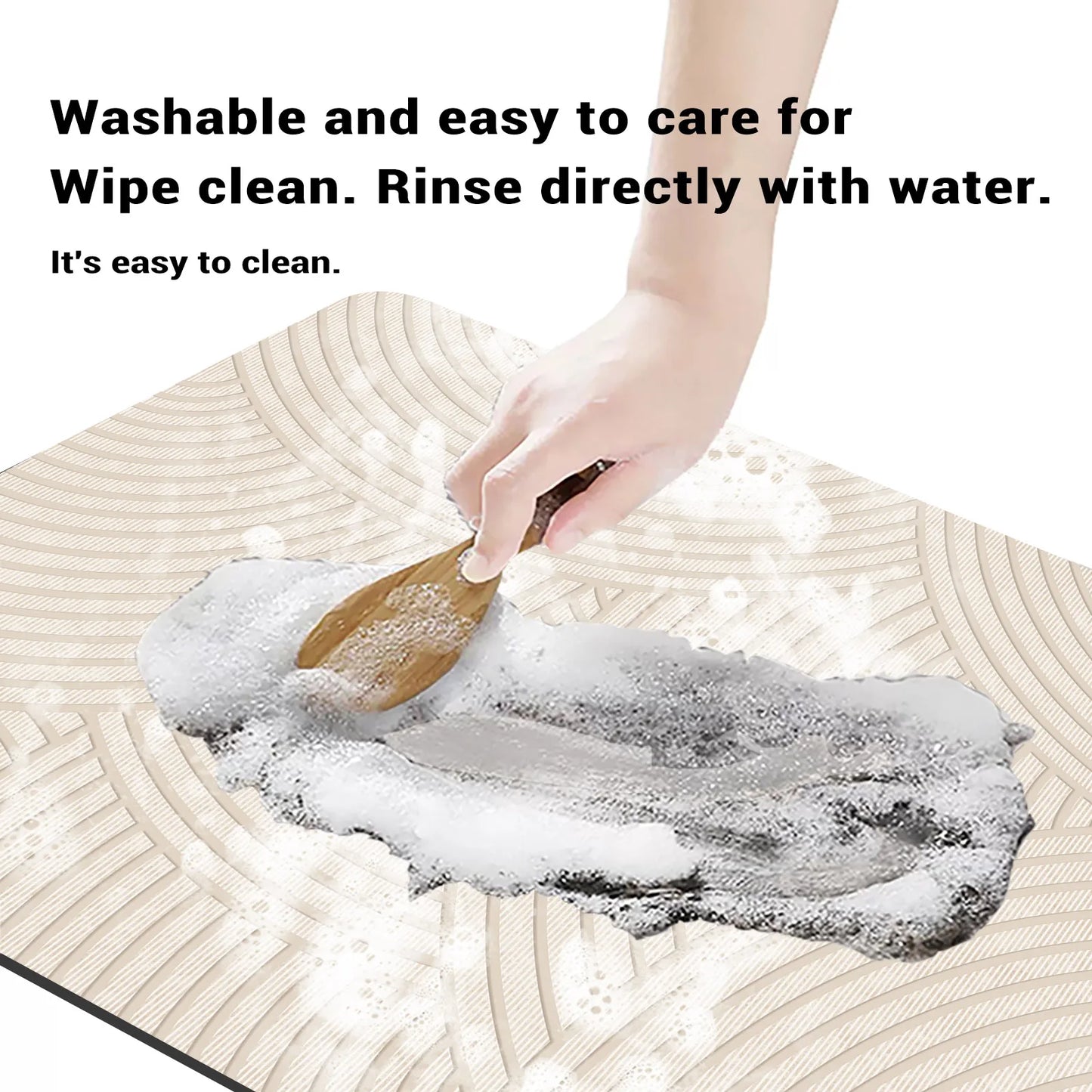 Super Absorbent Bath Mats Bathroom Anti Slip Shower Foot Mat Quick Dry Bathtube Carpet Toilet Rug Doormat Washable