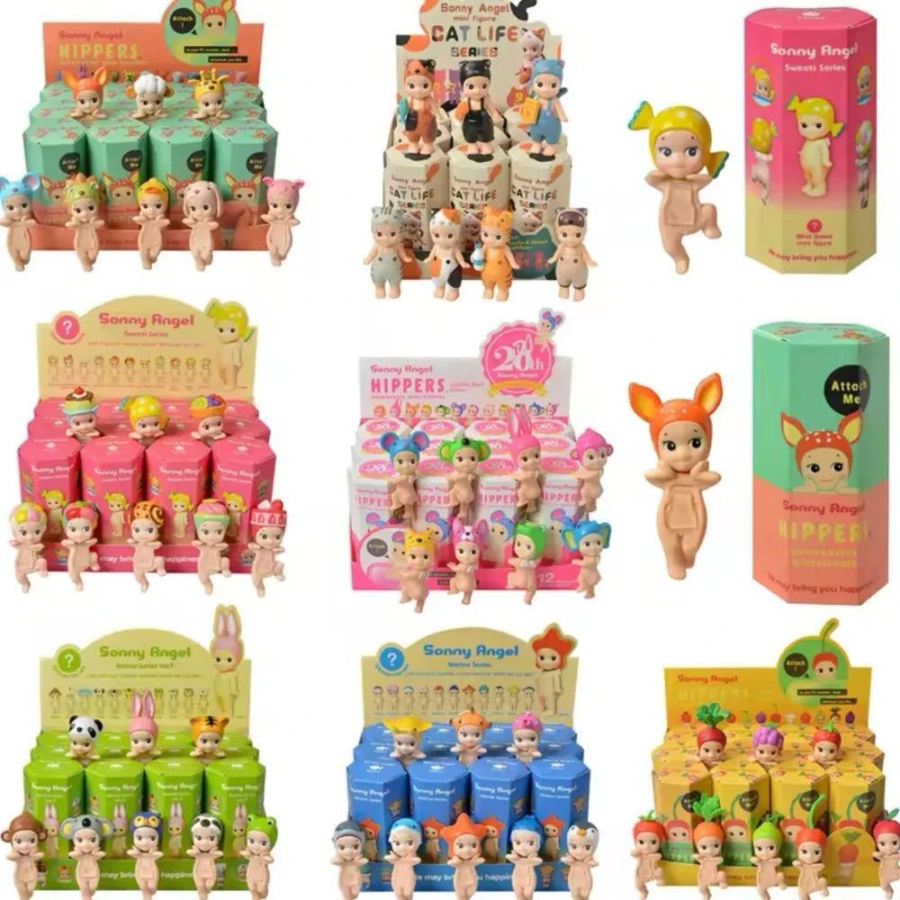 Angel Hippers Animal Blind Box Series Trendy Car Mobile Phone Ornaments Dumplings ChildrenS Surprise Blind Box Toy Accessories