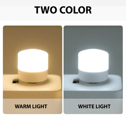 USB Light Mini LED Lamp Lights Table Room Plug Night Book Reading Decorating Items Warm White Eye Protections Wholesale Bedroom