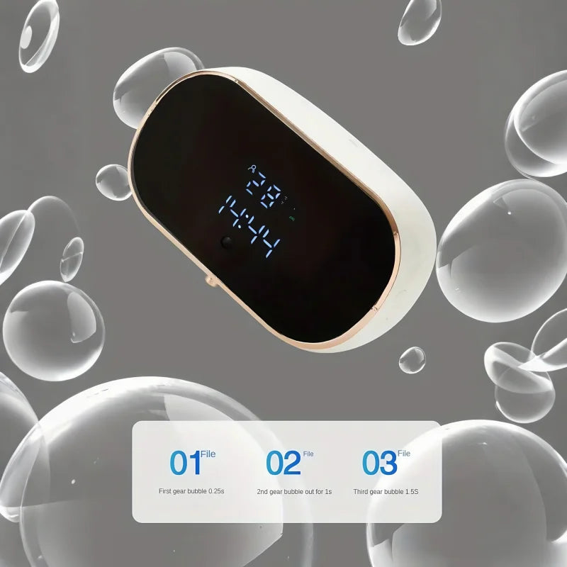 Intelligent Wall Mounted Sensing Soap Dispenser with Non-contact Infrared Bubbles Suitable for Kitchens and Bathrooms Foam fluid