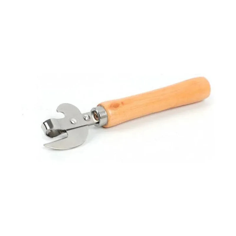 Can Opener, Multifunctional Bottle Opener, Stainless Steel Wooden Handle Can Opener, Suitable for Cans, Screwdrivers, Evaporated Milk Iron Cans, Beer Bottles and Other Cans