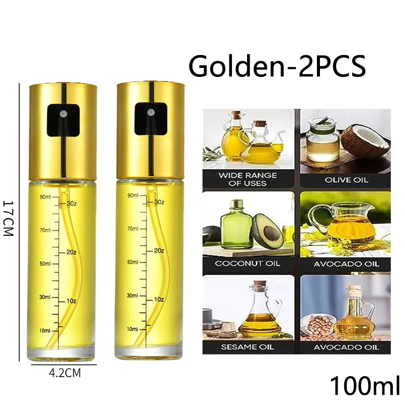 Glass Oil Sprayer for Cooking Olive Spray Mister for Salad BBQ Kitchen Baking Empty Vinegar Bottle