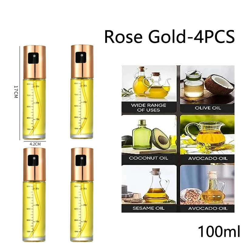 Glass Oil Sprayer for Cooking Olive Spray Mister for Salad BBQ Kitchen Baking Empty Vinegar Bottle