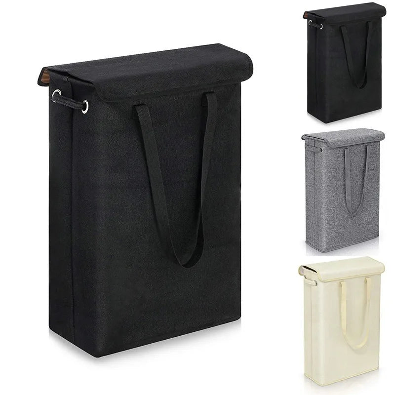 45L Large Capacity Covered Laundry Basket, Detachable Hand-held Dirty Clothes Basket, Waterproof Dirty Laundry Collection