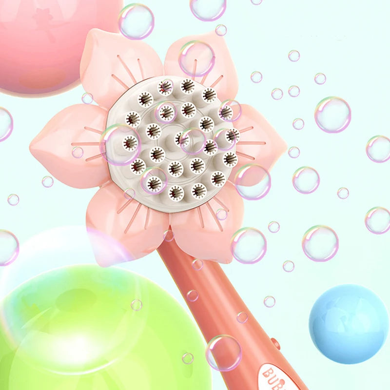 2025 Electric Bubble Gun Toys for Kids 23 Holes Bubbles Machine Soap Blower Blowing Toy Party Outdoor Games Boys Girls Gift