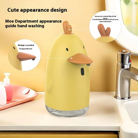 Cute Cartoon Style Automatic Soap Dispenser USB Charging Touchless Sensor Children Washing Hand Machine Soap Foam Dispenser