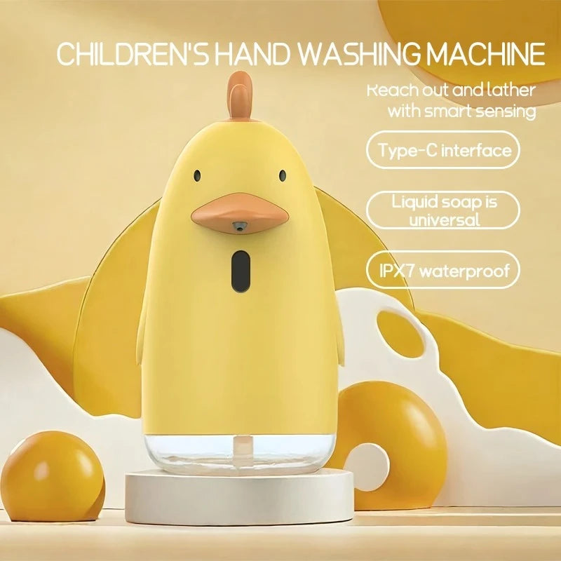 Cute Cartoon Style Automatic Soap Dispenser USB Charging Touchless Sensor Children Washing Hand Machine Soap Foam Dispenser