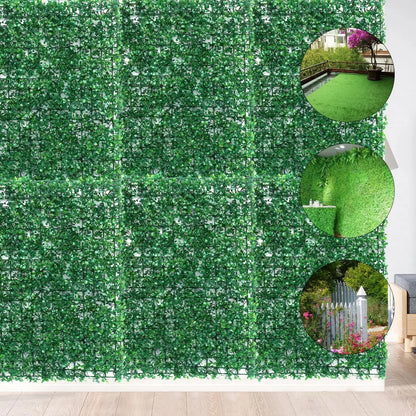 40x60cm Artificial Plant Walls Foliage Hedge Grass Mat Greenery Panels Fence Home Decor Fake Plants Garden Simulated Lawn