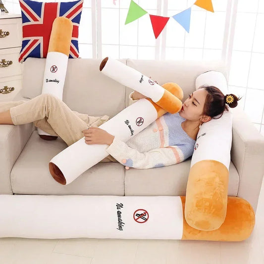 Nice Creative Smoking Cylindrical Sleeping Cushion Cigarette Pillow Plush Toys Fashion Boyfriend Birthday Gift