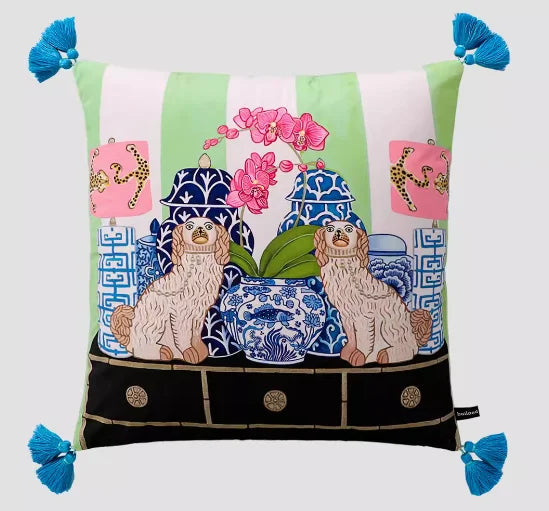 White Moneky Cushion Cover Soft Velvet Pillowcase Both Side Print Animal Cute Style Pillowcase Shell 60cm Home Sofa Deco