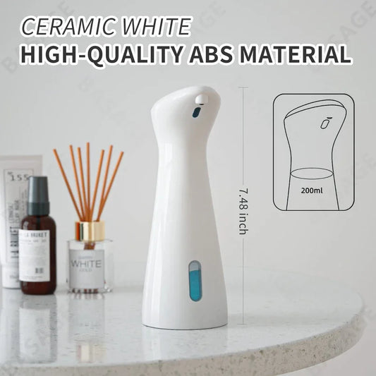 Automatic Sensor Soap Dispenser White High Quality Abs Waterproof Hand Soap Sensor Bathroom Smart Wash Handpiece