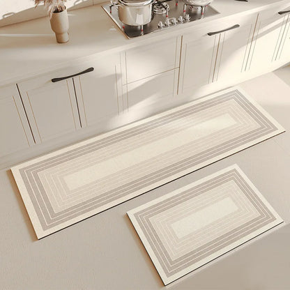 Super Absorbent Shower Bath Mat Bathroom Anti-Slip Carpet Rug Simple Kitchen Entrance Soft Door Bathtub Side Bath Mat Home Decor