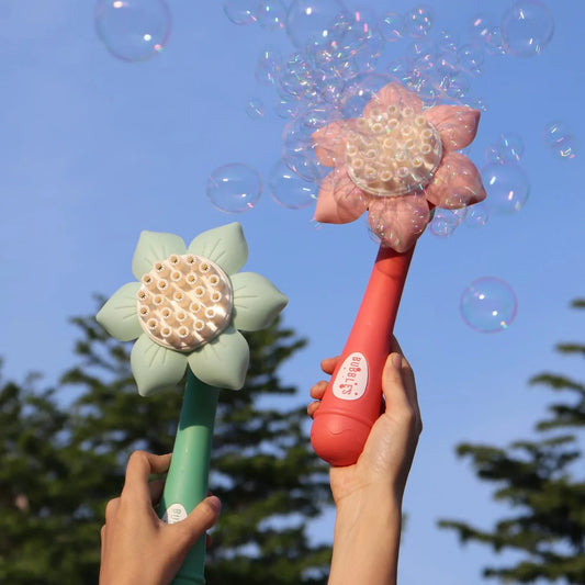 2025 Electric Bubble Gun Toys for Kids 23 Holes Bubbles Machine Soap Blower Blowing Toy Party Outdoor Games Boys Girls Gift