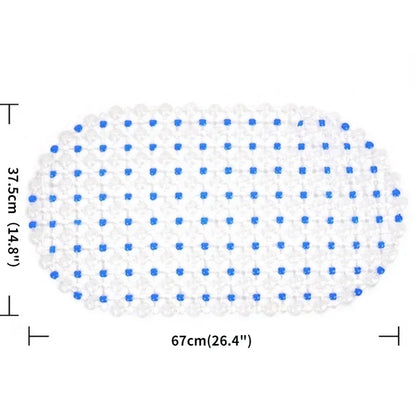 Hot PVC Anti-skid Bath Mats Soft Anti-slip Shower Mat Massage Mat with Suction Cup Non-slip Bathtu Bath Mat Bathroom Accessories