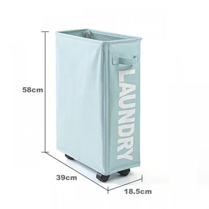 1/2/3Pcs Dirty Laundry Basket with Wheels Foldable Laundry Basket Household Clothes Organiser Yoga Mat Equipment Storage Basket