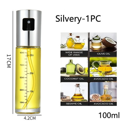 Glass Oil Sprayer for Cooking Olive Spray Mister for Salad BBQ Kitchen Baking Empty Vinegar Bottle