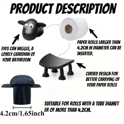 Cute Animal Shaped Toilet Paper Holder, Funny Toilet Paper Holder Standing Bathroom Paper Towel Holder for Bathroom Decoration