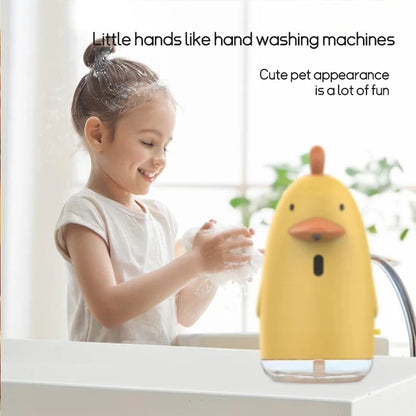 Cute Cartoon Style Automatic Soap Dispenser USB Charging Touchless Sensor Children Washing Hand Machine Soap Foam Dispenser