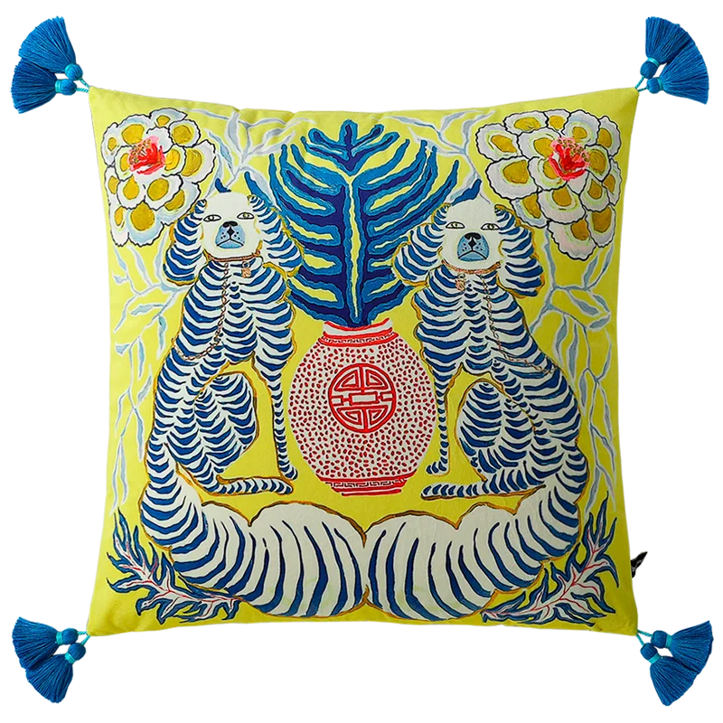 White Moneky Cushion Cover Soft Velvet Pillowcase Both Side Print Animal Cute Style Pillowcase Shell 60cm Home Sofa Deco