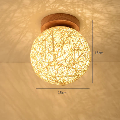 Modern Glass Ceiling Lamp Wooden Milk Glass Ceiling Lamp Metal Frame for Living Room Bedroom Dining Room Kitchen Hallway Foyer